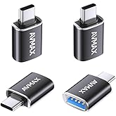 AVMAX USB C to USB Adapter 4 Pack,High-Speed Data Transfer,USB C Male to USB Female 3.0 OTG Adapter for iMac,MacBook Pro Air,