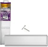 Silver Letter Box Cover Brush Flap Internal External Aluminium view 1