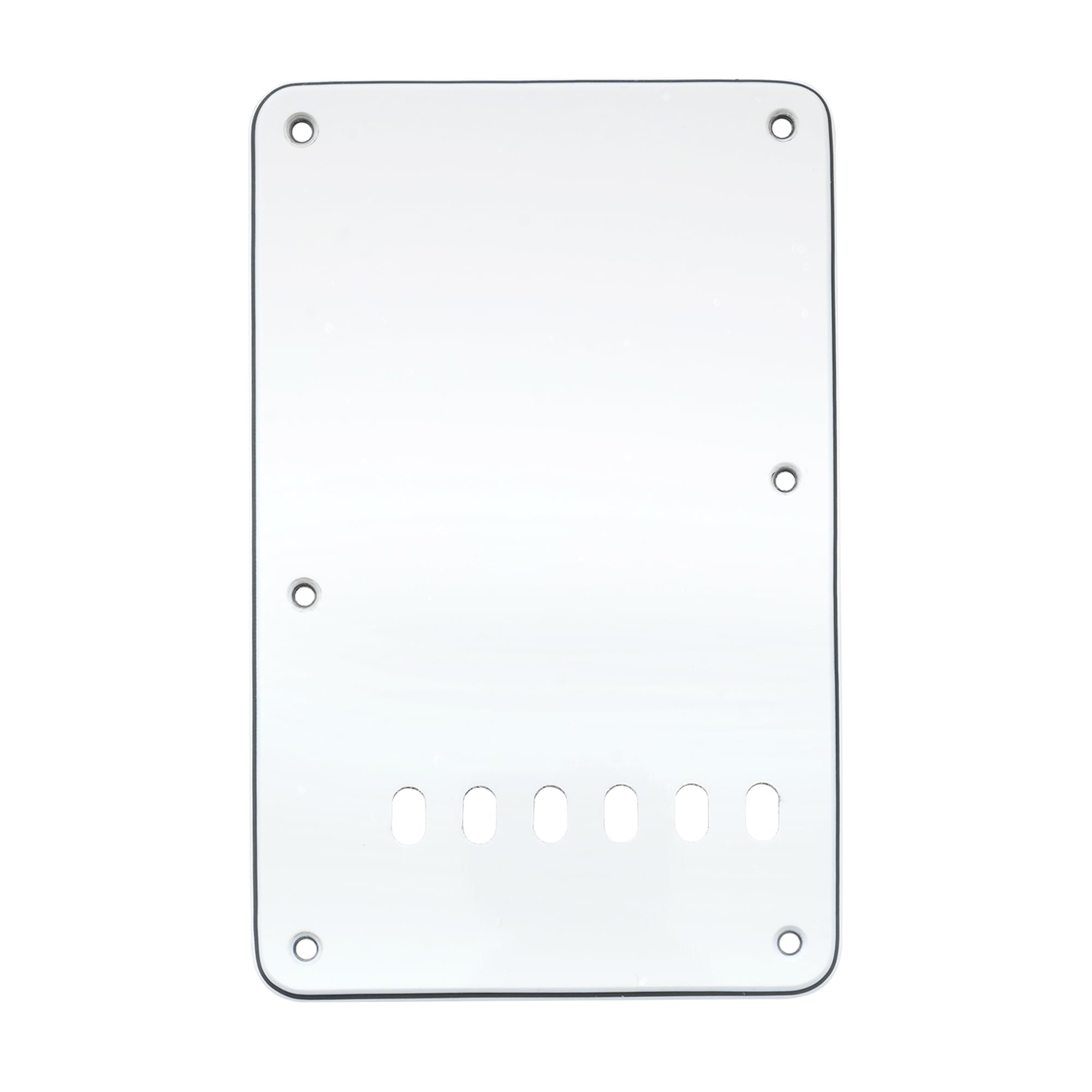 Musiclily Vintage Style Strat Tremolo Backplate for Fender USA/Mexican Made Standard Stratocaster Modern Style Guitar,3Ply White โ image 1