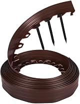 Cost Wise 10m Midnight Black Lawn Edging with 30 Pegs 40mm High Circles & Curves view 3