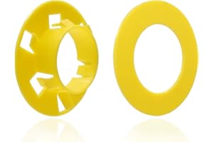 (25 Pack) Airmont Products AP-12033 Plastic Bushings for Metal Stud, Yellow, 1.3-Inch Hole, Corrosion and Rust Resistant, Pro