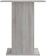vidaXL Engineered Wood Aquarium Stand Sonoma Grey with Storage view 5