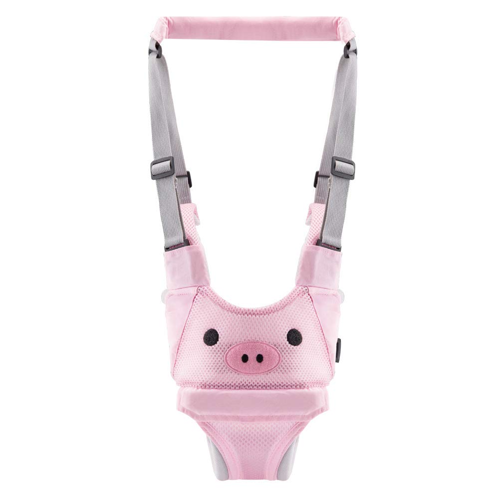 Zyorenc Toddler Walking Harness Help Standing Up Baby Safety Toddler Leash Breathable Comfortable Adjustable (Pink)