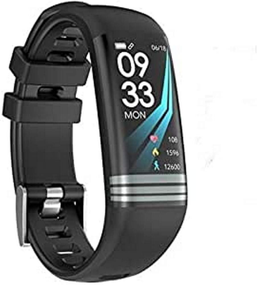 MonkeyLectric Unisex's Smartwatch FitZ-Slimline Phantom Black, one size