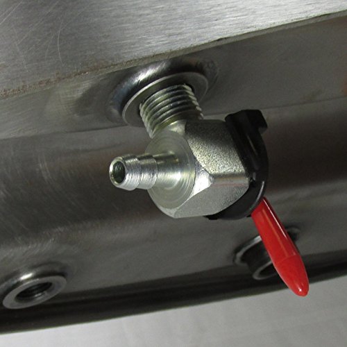 90 Degree 1/4" NPT Motorcycle Moto Petcock Elbow Fuel Shut Off Ball