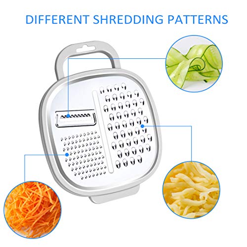 Cheese Grater+Peeler Easy to Use Graters for Kitchen Cheese Grater With Container And Lid Potato