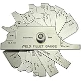 7piece Fillet Weld Set Gage Rl Gauge Welding Inspection Test Ulnar Metric & Inch