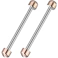 Hemobllo 2 Pcs Watch Screw Tube- Watch Strap Connection Rod Screw Pin Watch Lug Pins Watch Band Connect Link Rod Watch Repair Tools, 16mm 18mm 20mm 22mm Inner Diameter