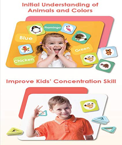 2021 New Board Game, “Animal City” Card Game with Hexagon Puzzle and Bell - A Fun & Fast TeamKids Party Game for Kids and Families, 2-6 Players, Age 3+, Unique Easter Gift