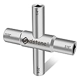 Sdstone 4 Way Sillcock Key,Steel Water key, for
