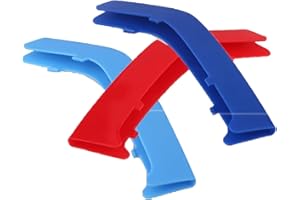 NYZAUTO Three Colored Stripe Grille Insert Trims Compatible with BMW 2013-2018 F30 F31 3 Series 316i 318i 320i 328i 330i 335i 340i Kidney Grilles (8 Beams, Not Fit 11 Beams)