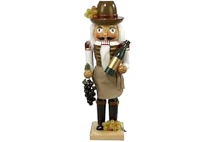 KURT S. ADLER Kurt Adler 15-Inch Wooden Wine Grower Nutcracker