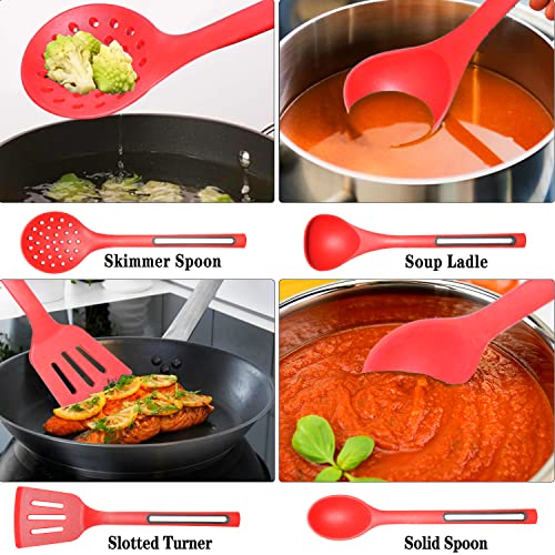 Kitchen Utensils Silicone Cooking Utensils Set IELECMG Cooking Spoon