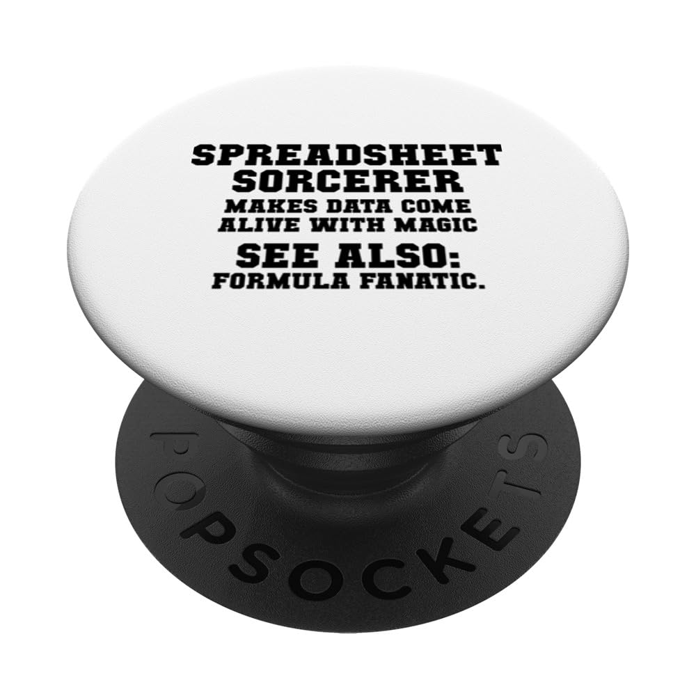 Spreadsheet Sorcerer - makes data come alive with magic - PopSockets Swappable PopGrip
