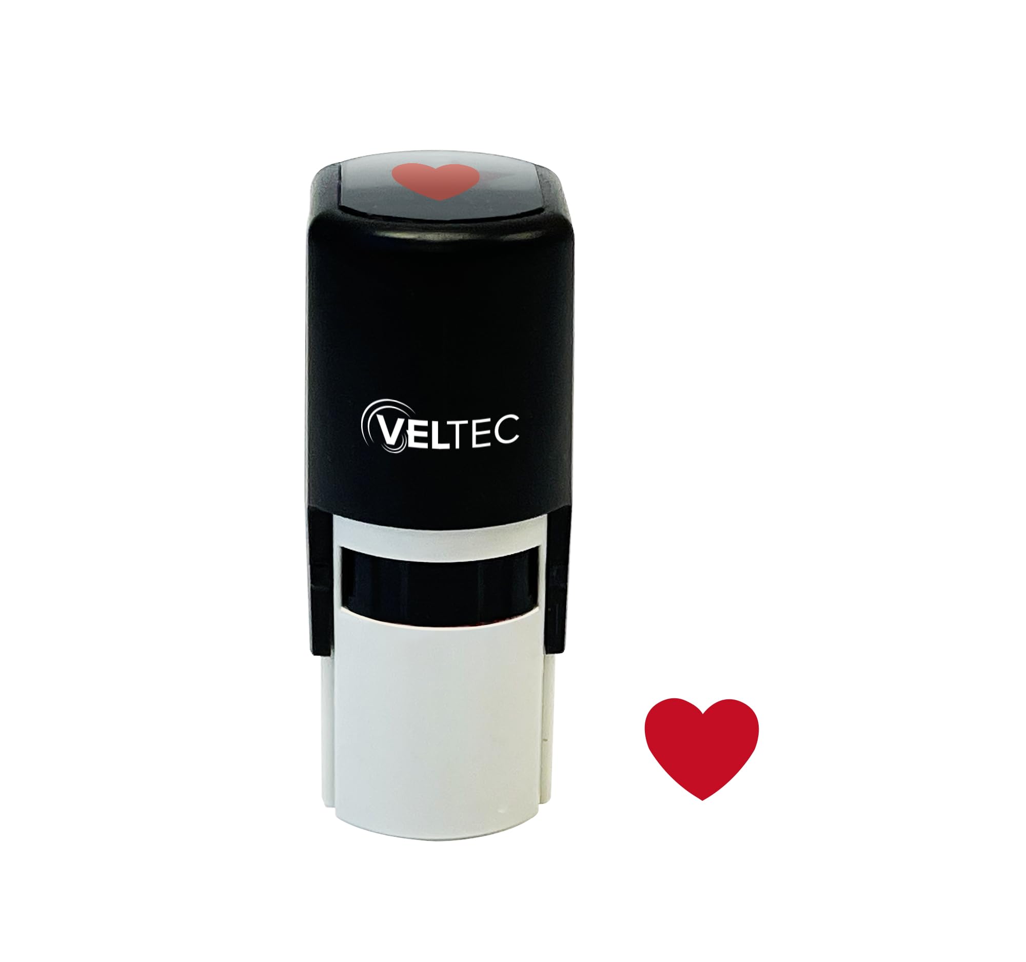 Photo 1 of Self-Inking Stamp, Round Teacher Stamp for Classroom (Heart)