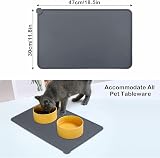 Emwel Silicone Dog Food Mat Non-Slip Waterproof 47x30 cm L view 2