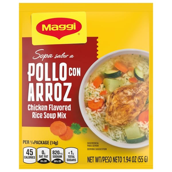 MAGGI SEASONINGS, RICE SOUP MIX CHICKEN FLAVORED, 1.94...
