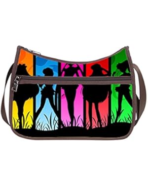 JIUDUIDODO Oxford Fabric Custom Sailor Moon Cross Body Handbags Casual Bags (Twin Sides)