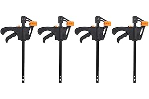 Bar Clamp, Asixx 4Pcs 4-Inch x 8-Inch Ratchet Bar Clamp, Mini Bar Clamp for Woodworking DIY Hand Tool Kit