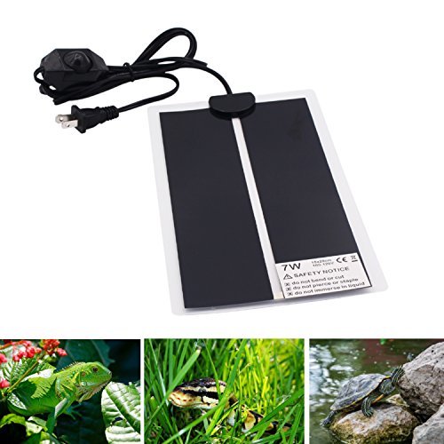 Reptile Heating Pad 7W Terrarium Heating Pad Warmer With Temperature