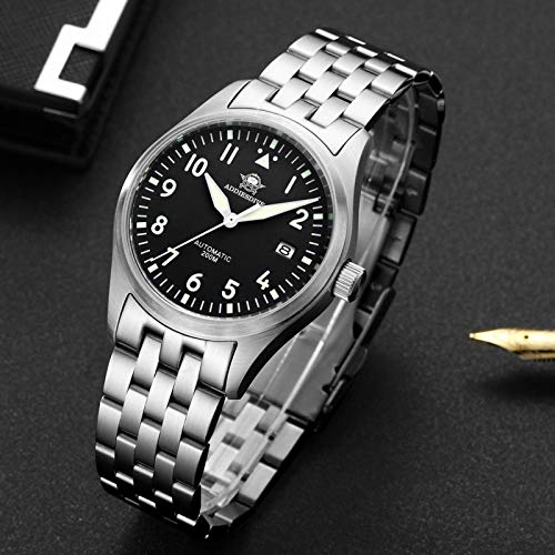 ADDIESDIVE Unisex Automatic Pilot Watches Diver 200M NH35A Movement