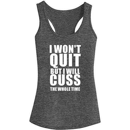 Women's Funny Saying Tank Tops - Racerback Workout Shirts With Humorous Graphics