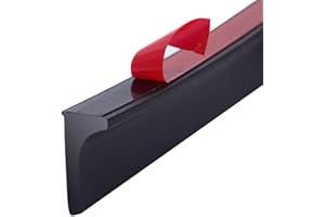 QYDKWK 78 Inch Shower Dam Shower Threshold Collapsible Water Barrier Self-Adhesive Shower Water Stopper Splash Guard Keeping Dry and Wet Separation for Bathroom and Kitchen (Black)