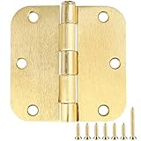 Door Hinges Satin Brass 3.5 Inch x 3.5" Interior