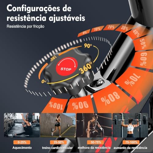 Bicicleta Ergométrica Bike Spinning | Alto Desempenho, Conforto, Uso Doméstico, Queima de Calorias