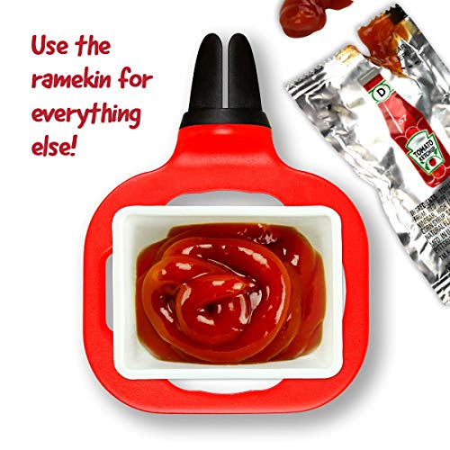 image for NIROLLE Dip Clip Sauce Tray Car Coaster, Car Air Vent Clip Sauce Holde