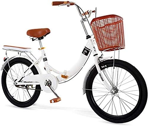 爆買い送料無料 折りたたみ自転車22インチの男性と女性の大人のプリンセス小学校レディースーパーライト可変速度ペダル自転車