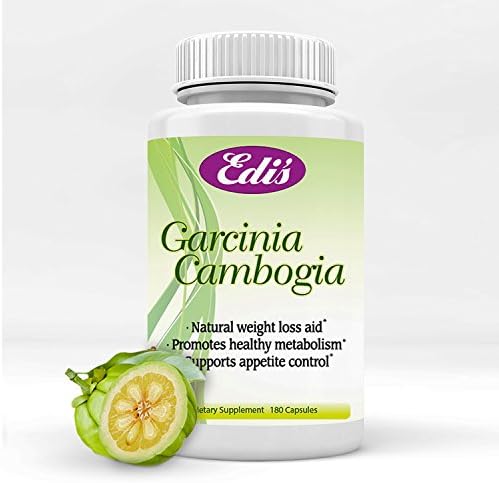 Edi’s Secret 100% Pure Garcinia Cambogia 60% HCA, Weight Loss Aid - 90 Gel Caps, 1300mg per Serving, High Absorption