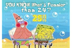 Cakecery What's Funnier than 24 RC Edible Cake Image Topper Personalized Birthday Cake Banner 1/4 Sheet