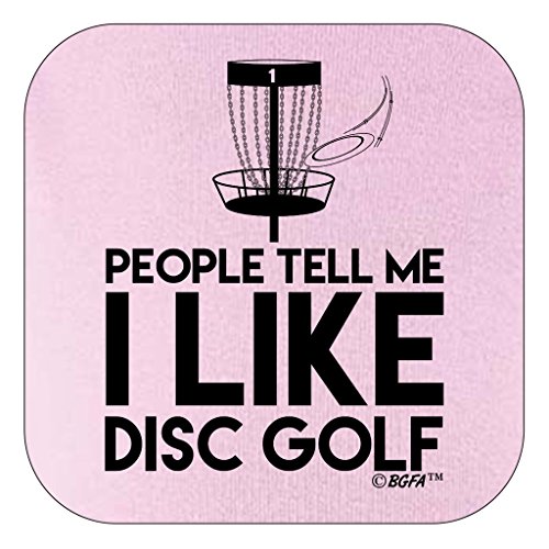 Funny Baby Clothes People Tell Me I Like Disc Golf Bodysuit 6 Months Pink - Thumbnail 2