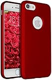 iPhone 8 Case,iPhone 7 Case Red,ANLI(TM) [Perfect Slim Fit] [Light Weight] Ultra Thin Soft Touch Flexible Protective Case Back Cover Bumper for Apple iPhone 8 / iPhone 7