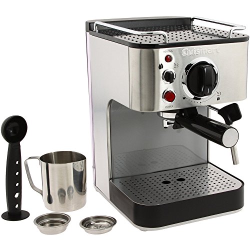 Cuisinart EM100 1000Watt 15Bar Espresso Maker, Stainless Steel