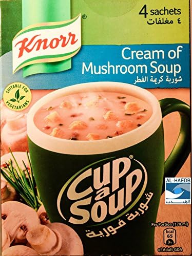 Knorr Cup of Soup (8 Sachets X 20G/0.7OZ Cream Of Mushroom)