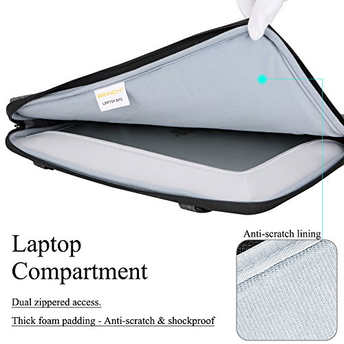 image for BRINCH 15.6 Inch Laptop Sleeve Case Protective Bag,Water Resistant Env