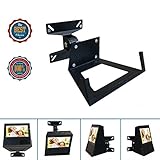 Wall Mount Bracket For Alexa Show Speaker/TV,Change Screen's Angle,Matte Matal Wall Mount Monitor Up To 11 lbs For 14-24
