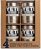 YETI Rambler 10 oz Lowball, Vacuum Insulated, Stainless Steel with Standard Lid, 4 Pack
