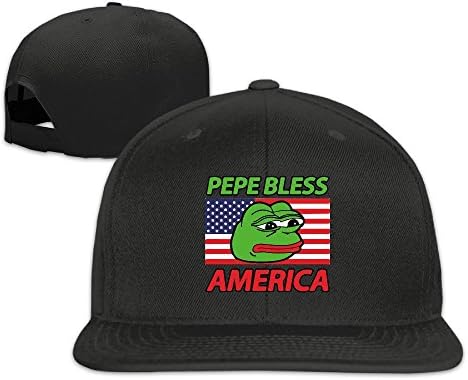 Pepe Bless America Frog Head Flag Adjustable Baseball Cap Hat