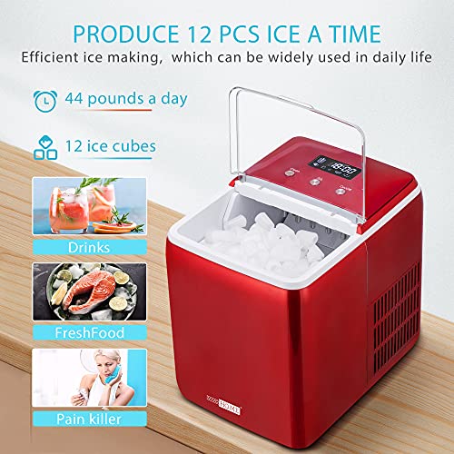 VIVOHOME Electric Portable Compact Countertop Automatic Ice Cube Maker