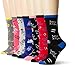 Betsey Johnson Women's Every Day Crew Socks Gift Box 7-Pack, Multi, One Size
