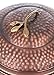 BIRDROCK HOME Water Hose Holder with Lid | Ground Garden Hose Pot | Decorative | Handle | Embossed | Steel Metal with Copper Accents | Outdoor or Indoor Use