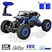 Cradream RC Car Off Road Remote Control Truck Monster Vehicle 4WD 1: 18 Scale Remote Control Car High Speed 2.4Ghz Radio Controlled Climbing Racing Crawler Toys for Boys Kids Adults Gifts Blue
