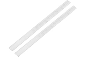 uxcell Square Aluminum Flat Bar, 2Pcs 1/8" Thickness 1" Width 16" Length Square Aluminum Bar 6061 Aluminum Flat Plate, 3 x 25