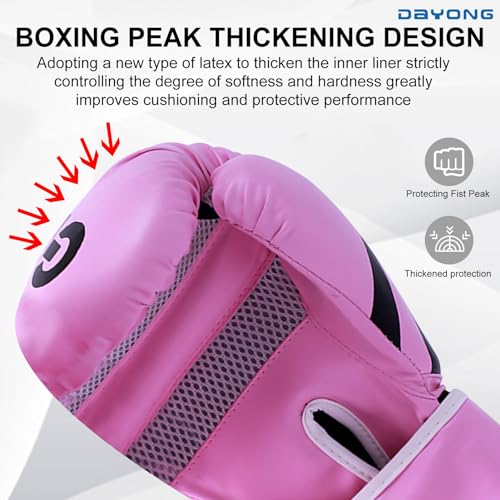 DAYONG Kids Boxing Gloves, PU Boxing Training Gloves, 3-9 Years Boys and Girls Punching Gloves for Kickboxing Sanda Training