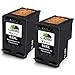 JARBO Remanufactured HP 63XL Ink Cartridge (High Yield,2 Black) with Ink Level Display for F6U64AN Used in HP Envy 4520 4516 Officejet 4650 3830 3831 4655 Deskjet 2130 2132 1112 3630 3633 3634 3636