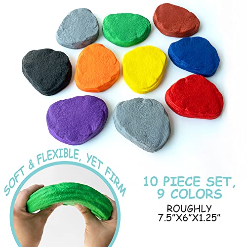 JumpOff Jo RockSteady Foam Stepping Stones Set of 10 Balance Blocks