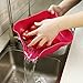 Home and Above 2 Piece Bowl and Drainer Set Holds Fruit, Nuts, Candy, Salads. Drainer/Strainer Nests Inside Large Bowl for Easy Wash and Serve